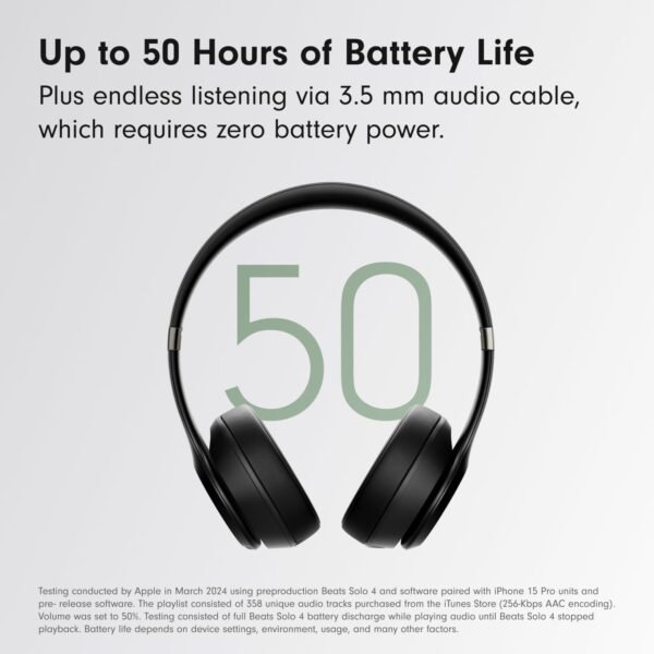Beats Solo 4 – Wireless Bluetooth On-Ear Headphones - Image 2